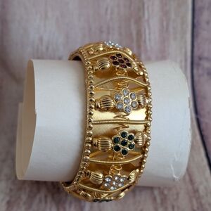 Elegant Gold and Multicolor Women's Bracelet
